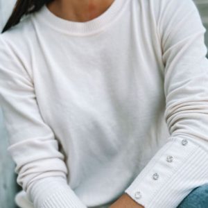 Sweater Botón Strass