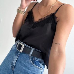 Musculosa Lencera NEGRO